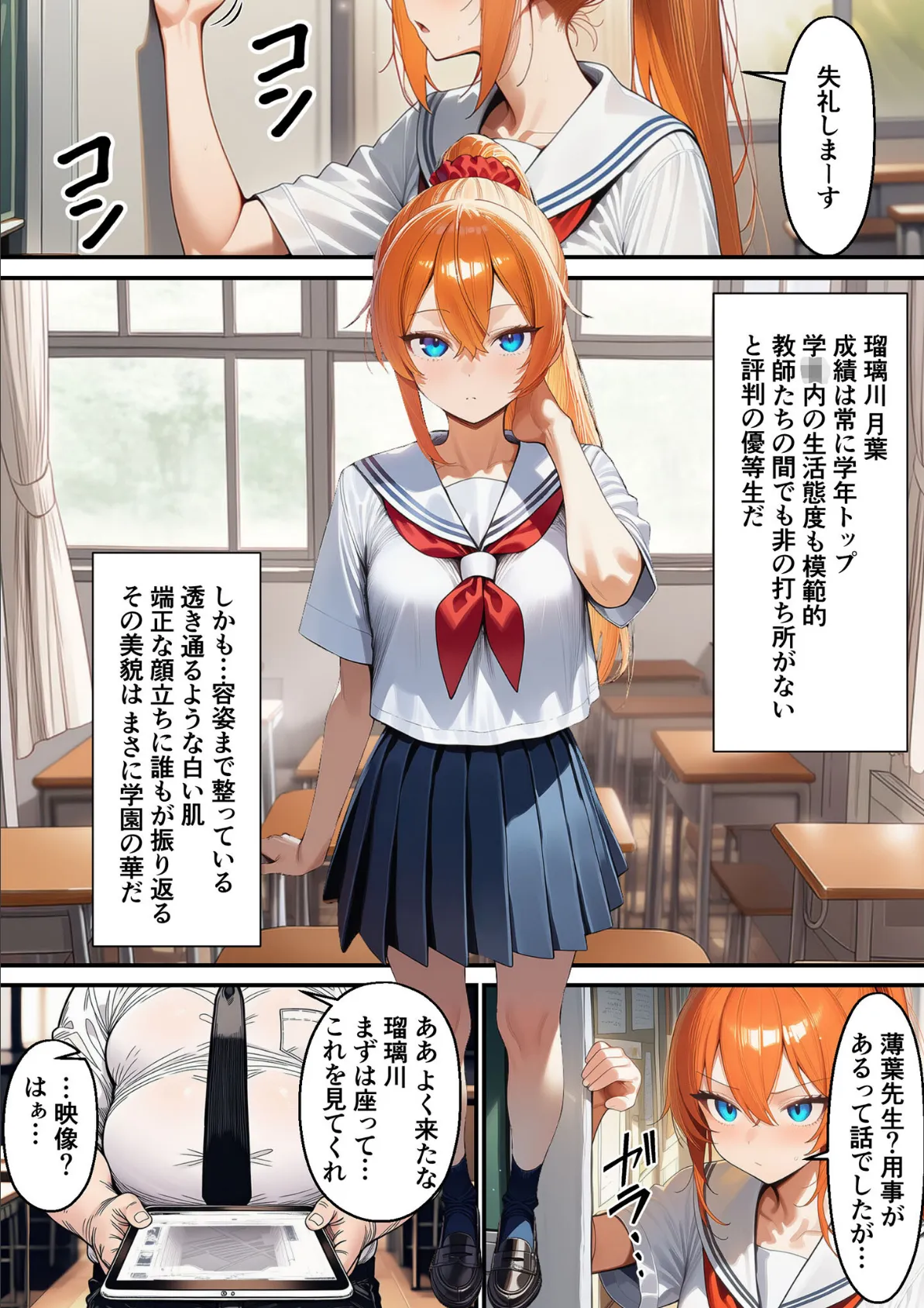 瑠璃川姉妹の羞恥被害 モザイク版 8ページ