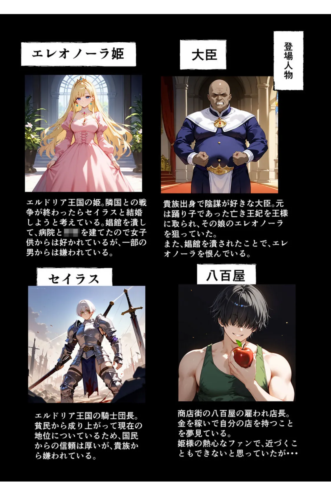 【全2作収録】エルドリア王国物語 総集編 〜お姫様と騎士団長が発情メス穴玩具に堕ちる話〜 モザイク版 6ページ