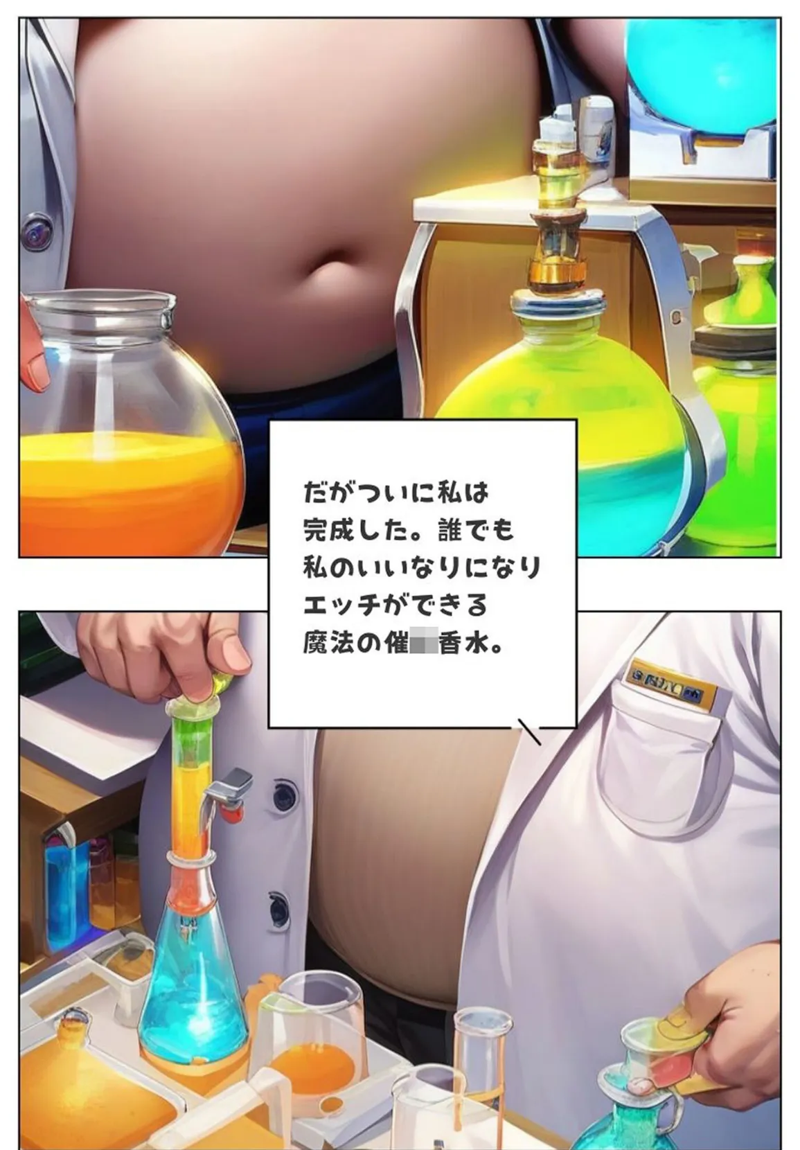 キモおじ●●の性教育●●学園。●●香水でヤリまくる話。 モザイク版 4ページ